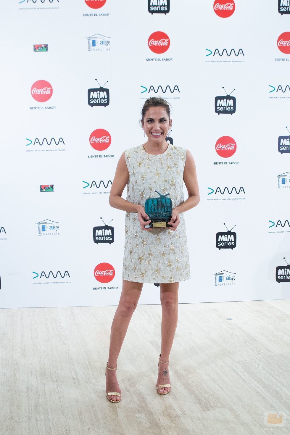Toni Acosta, ganadora de la categoría Mejor Actriz de Comedia de los Premios MiM 2019