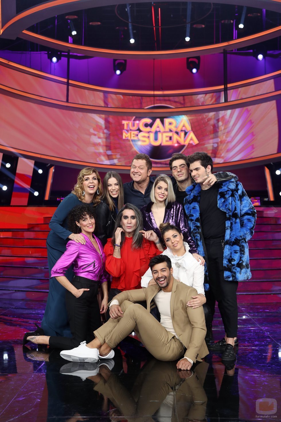 Grupo de concursantes de 'Tu cara me suena 8'