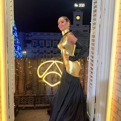 Cristina Pedroche posa con su vestido para las Campanadas 2019-2020