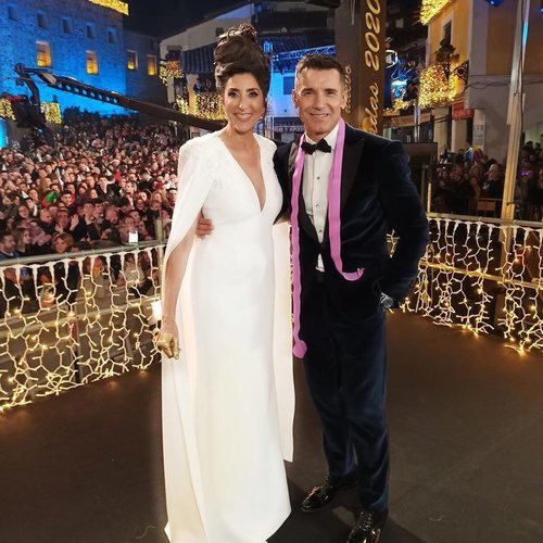Paz Padilla y Jesús Vázquez en las Campanadas 2019-2020 de Mediaset España
