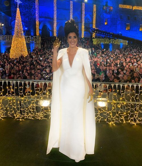 Paz Padilla luce su vestido en las Campanadas 2019-2020 en Telecinco