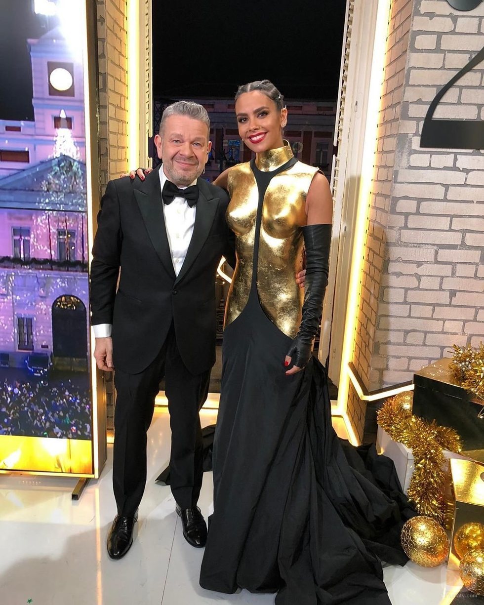 Alberto Chicote y Cristina Pedroche en las Campanadas 2019-2020 de Antena 3