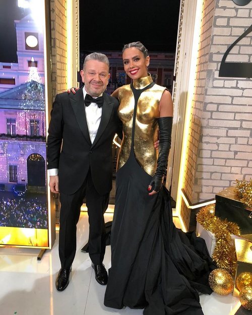 Alberto Chicote y Cristina Pedroche en las Campanadas 2019-2020 de Antena 3