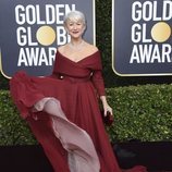 Helen Mirren en la alfombra roja de los Globos de Oro 2020