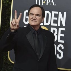 Quentin Tarantino en la alfombra roja de los Globos de Oro 2020