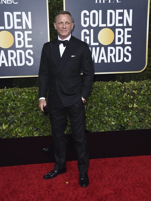 Daniel Craig en la alfombra roja de los Globos de Oro 2020