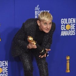 Ellen DeGeneres, ganadora del premio Carol Burnett en los Globos de Oro 2020