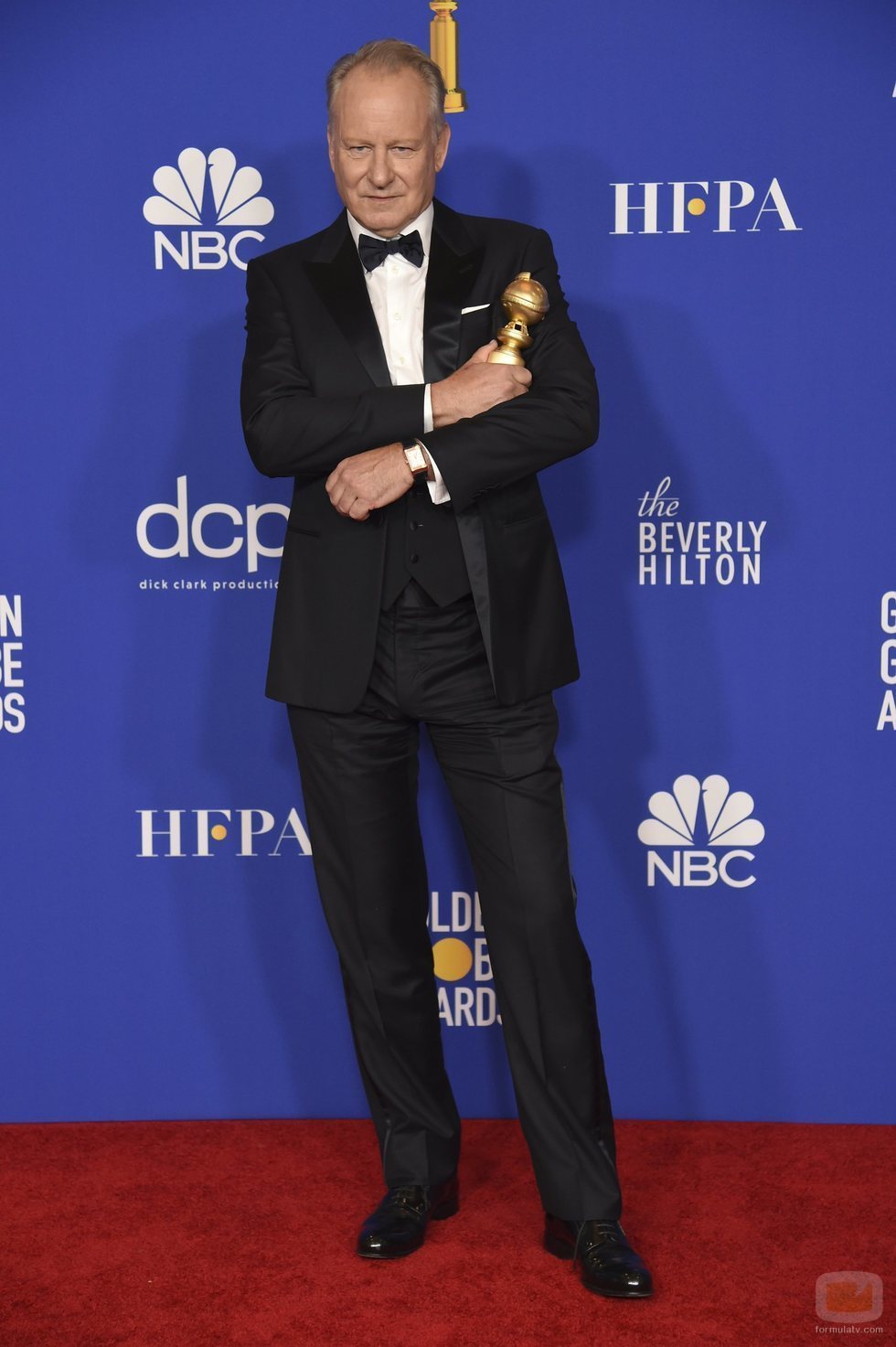 Stellan Skarsgård, ganador a Mejor Actor de reparto por 'Chernobyl' en los Globos de Oro 2020