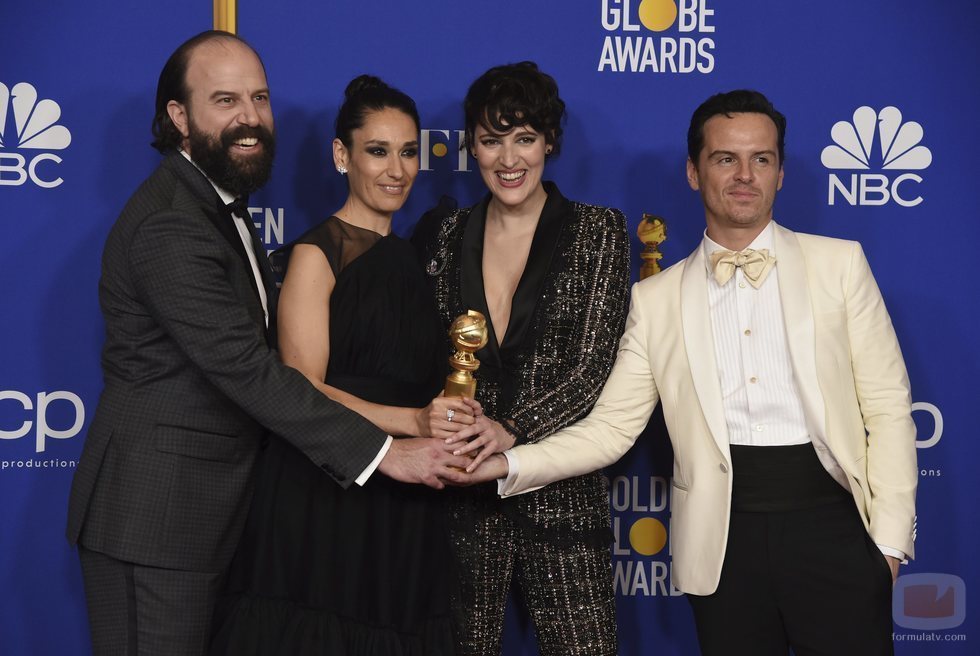 Parte del reparto principal de 'Fleabag', Mejor Serie Comedia en los Globos de Oro 2020