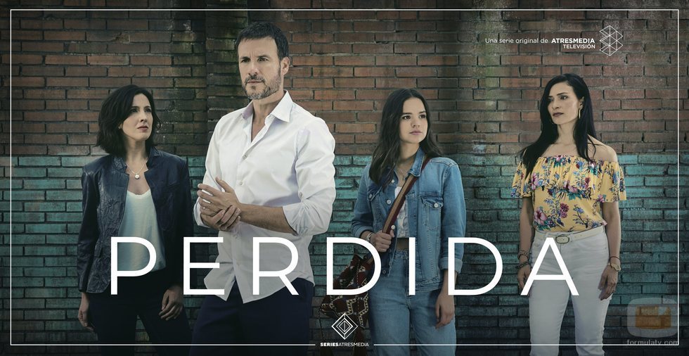 Cartel grupal con Carolina Lapausa, Daniel Grao, Verónica Velásques y Ana María Orozco de la ficción 'Perdida'