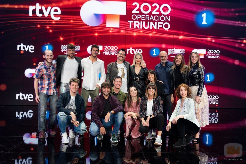 Los profesores y la directora de la Academia de 'OT 2020'