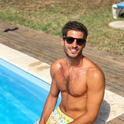 Cesc Escolà, maestro de fitness en 'OT 2020', semidesnudo en la piscina