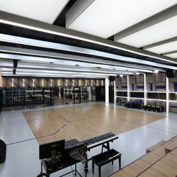 Sala de ensayo principal de la Academia de 'OT 2020'