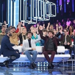 Roberto Leal y todos los concursantes en la Gala 0 de 'OT 2020'