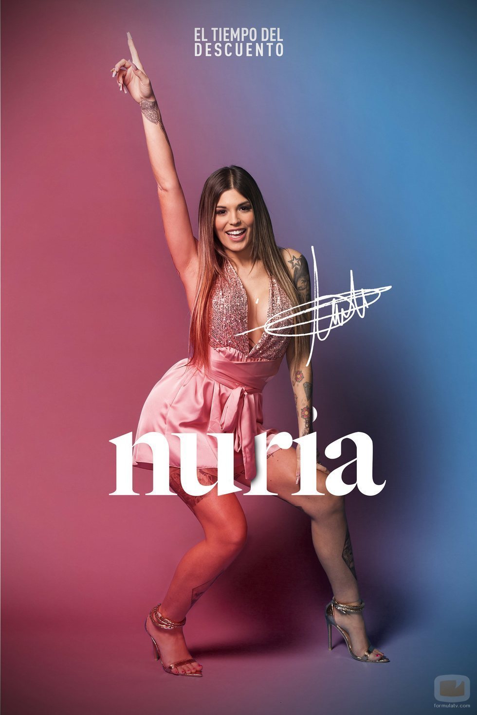 Posado de Nuria Martínez en 'El tiempo del descuento'