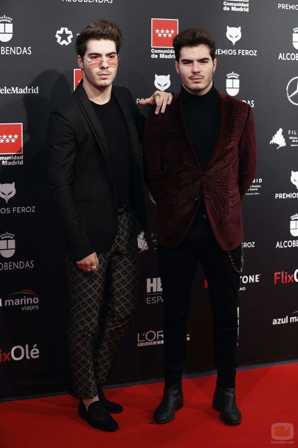 Gemeliers en la alfombra roja de los Premios Feroz 2020