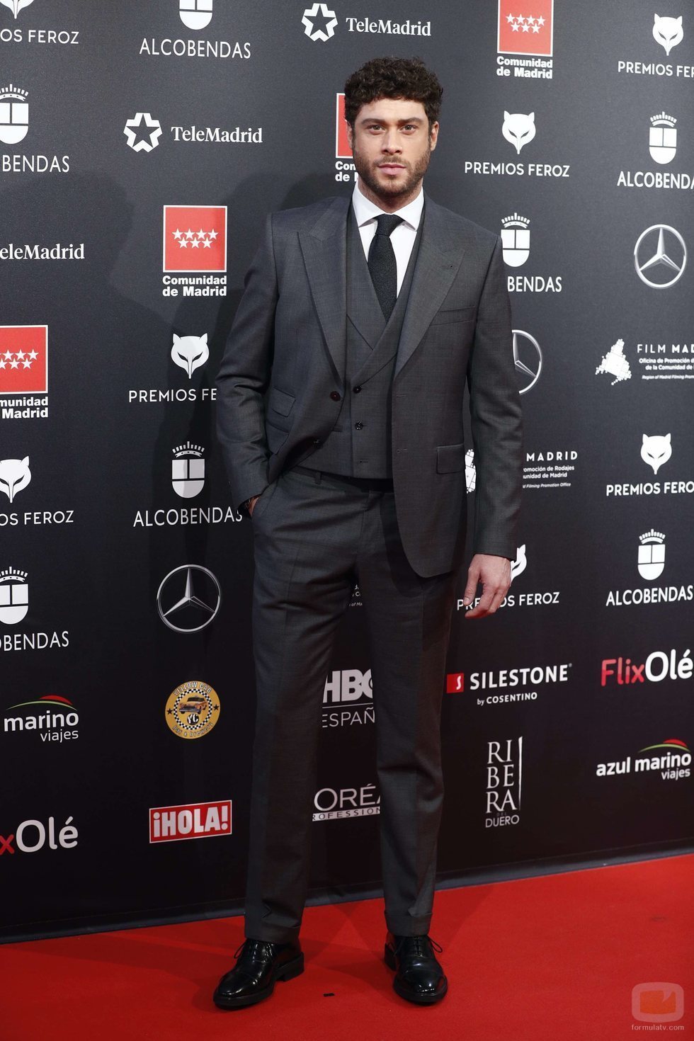 José Lamuño en la alfombra roja de los Premios Feroz 2020