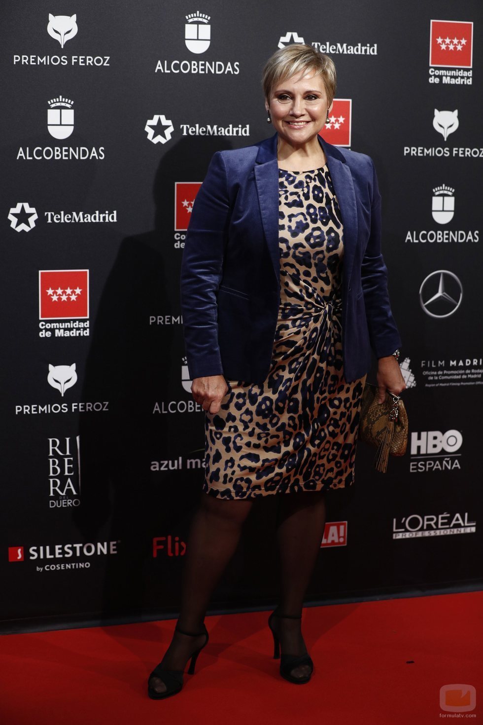 Gloria Serra, presentadora de 'Equipo de investigación', en los Premios Feroz 2020