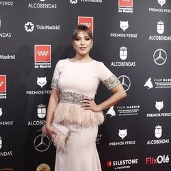 Gisela posa en la alfombra roja de los Premios  Feroz 2020