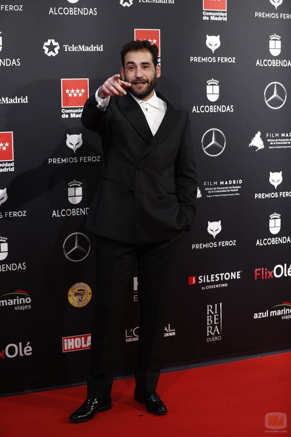 Jesús Carroza en la alfombra roja de los Premios Feroz 2020