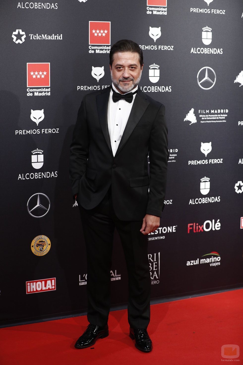 Enrique Arce en la alfombra roja de los Premios Feroz 2020