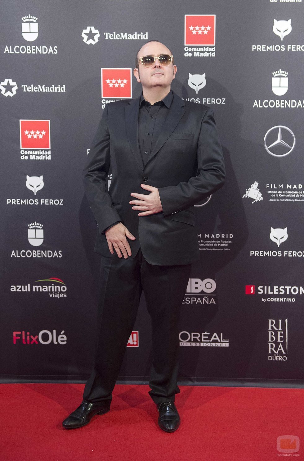 Carlos Areces en la alfombra roja de los Premios Feroz 2020