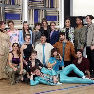 Los concursantes de 'OT 2020' junto a Noemí Galera