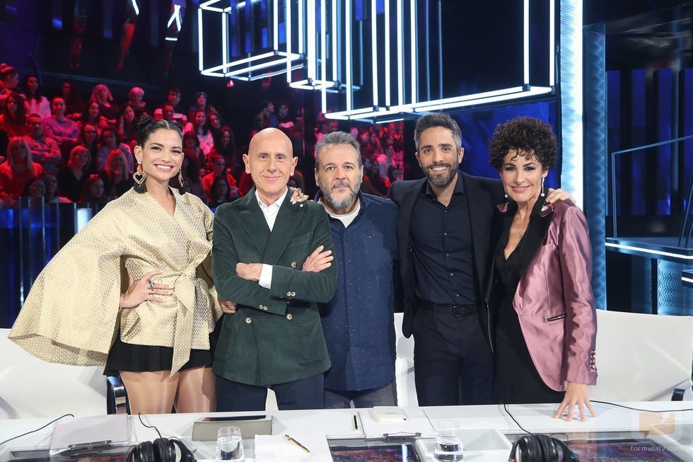 El jurado de 'OT 2020' y Roberto Leal en la Gala 1