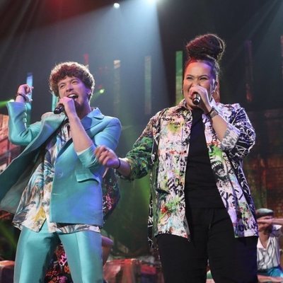 Jesús y Eli cantan "Atrévete-te-te" en la Gala 1 de 'OT 2020'