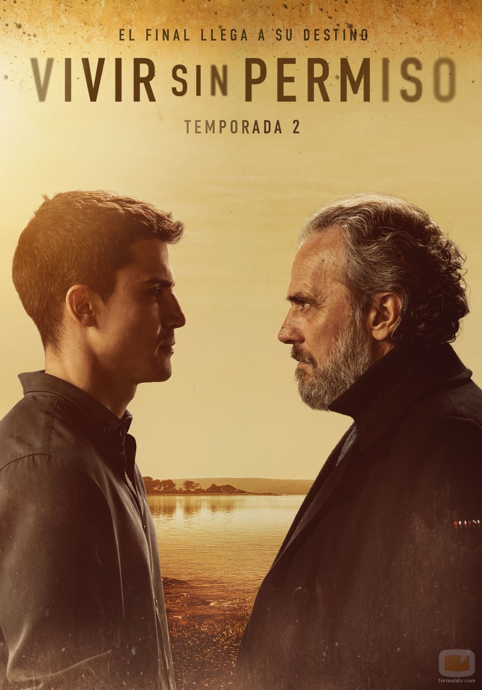 Cartel segunda temporada de 'Vivir sin permiso'