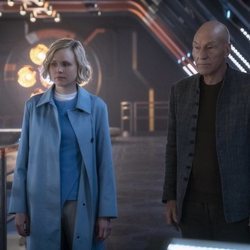 Agnes Jurati y Jean-Luc Picard en 'Star Trek: Picard'