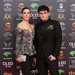 Raquel Sánchez y Palomo Spain en la alfombra roja de los Premios Goya 2020