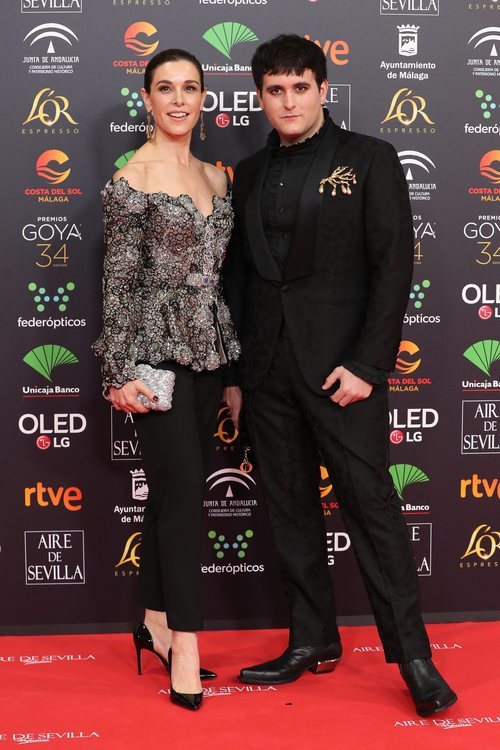 Raquel Sánchez y Palomo Spain en la alfombra roja de los Premios Goya 2020