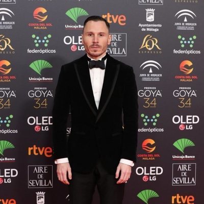 Rubén Ochandino en la alfombra roja de los Premios Goya 2020