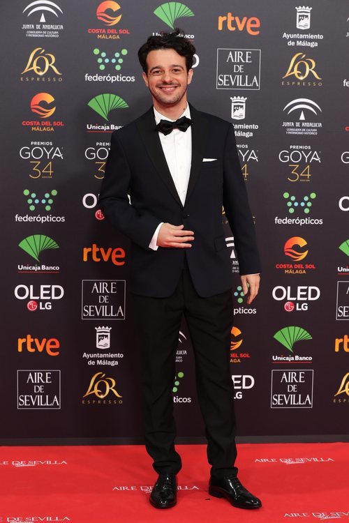 Fernando Tielve en la alfombra roja de los Premios Goya 2020