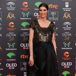 Elia Galera en la alfombra roja de los Premios Goya 2020