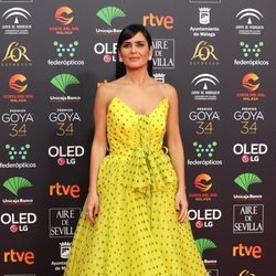 Elena Sánchez Sánchez posa en la alfombra roja de los Premios Goya 2020