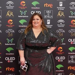 Itziar Castro posa en la alfombra roja de los Premios Goya 2020