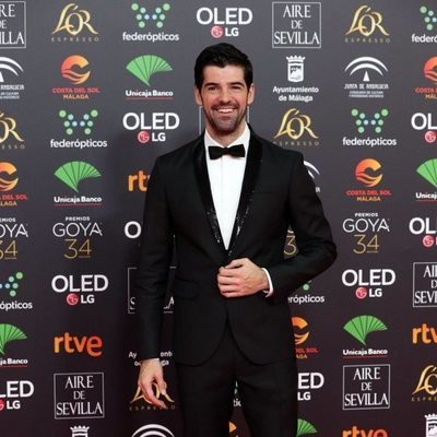 Miguel Ángel Muñoz en la alfombra roja de los Premios Goya 2020