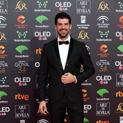 Miguel Ángel Muñoz en la alfombra roja de los Premios Goya 2020