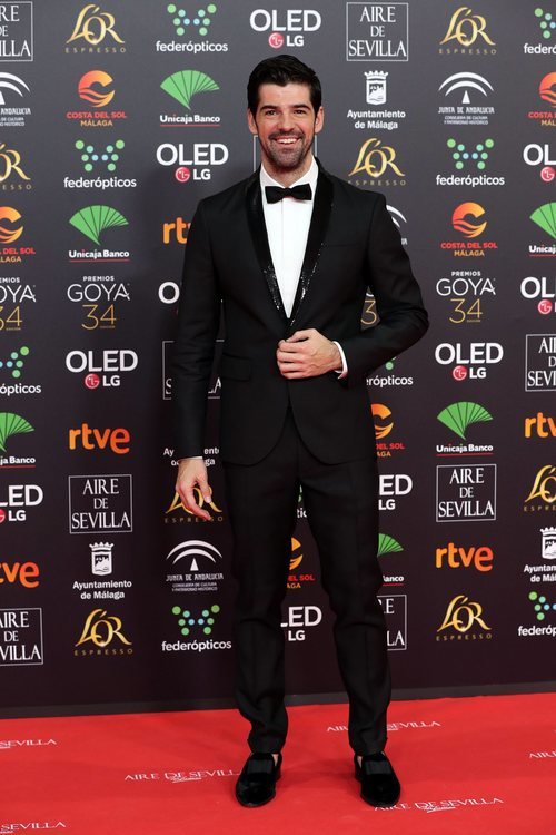 Miguel Ángel Muñoz en la alfombra roja de los Premios Goya 2020
