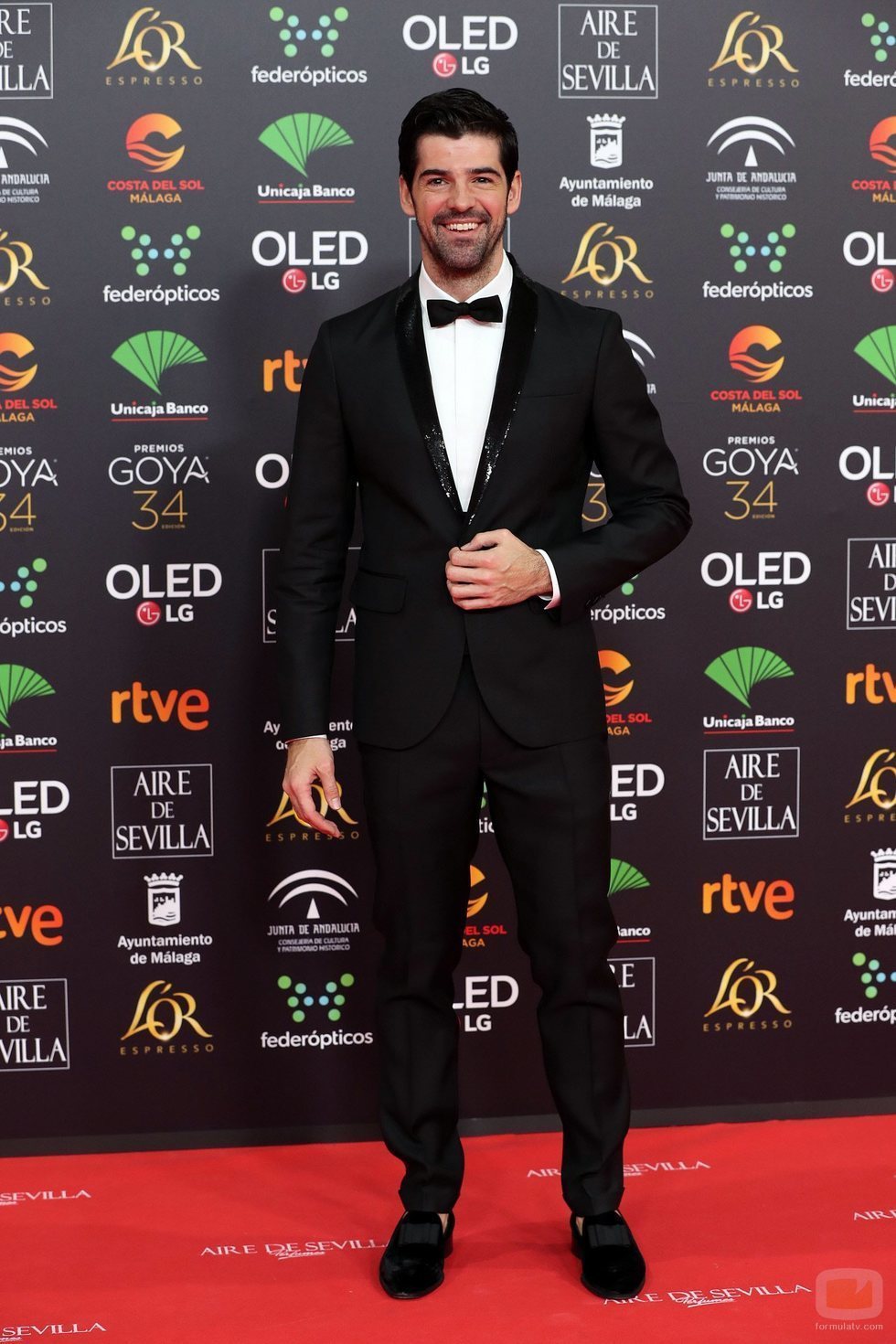 Miguel Ángel Muñoz en la alfombra roja de los Premios Goya 2020