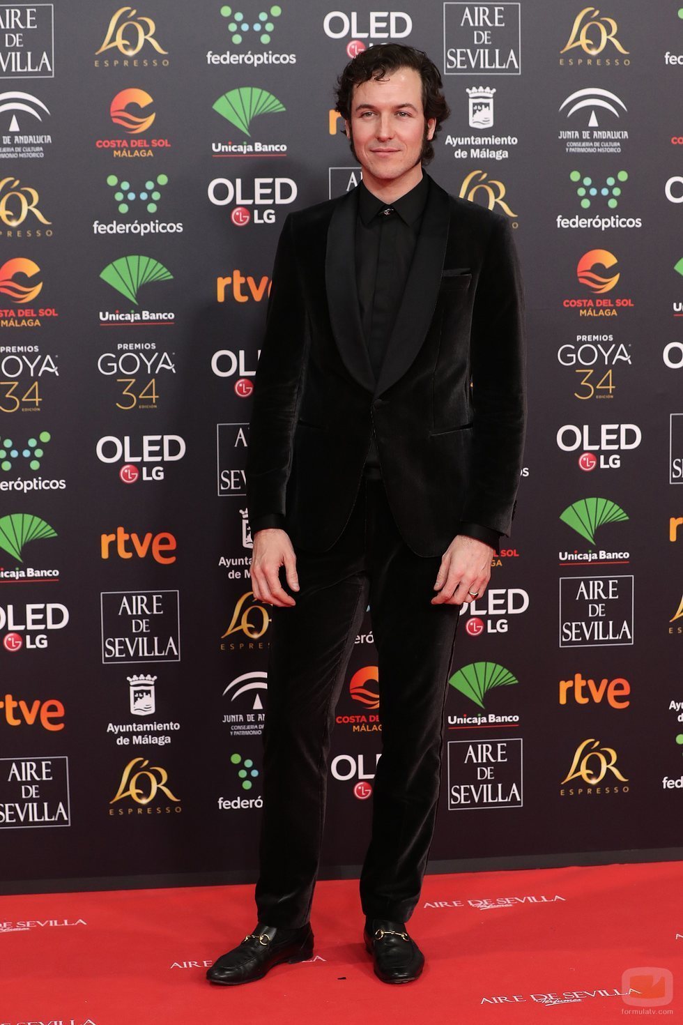 Jorge Suquet en la alfombra roja de los Premios Goya 2020