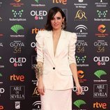 Ana Turpin posa en la alfombra roja de los Premios Goya 2020