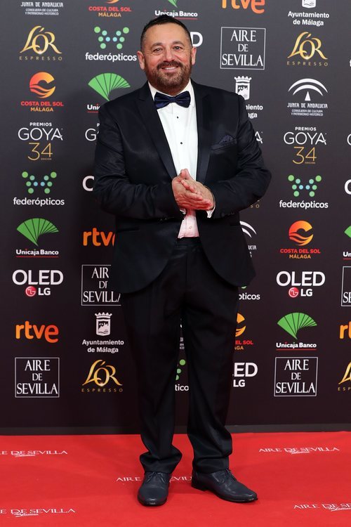 Pepón Nieto en la alfombra roja de los Premios Goya 2020