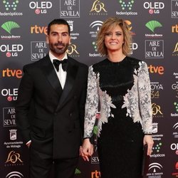 Manuel Zamorano y María Casado en la alfombra roja de los Premios Goya 2020