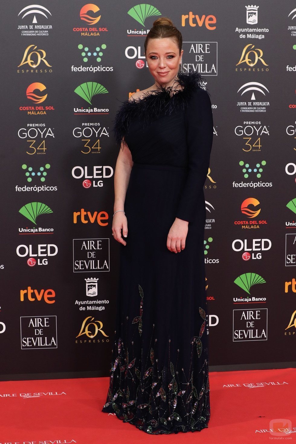 Ainhoa Santamaría posa en la alfombra roja de los Premios Goya 2020