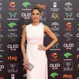 Toni Acosta en la alfombra roja de los Premios Goya 2020