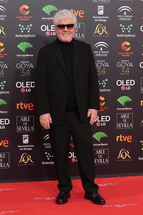 Pedro Almodóvar en la alfombra roja de los Premios Goya 2020