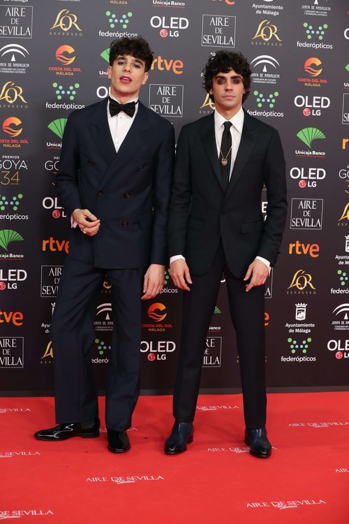 Javier Calvo y Javier Ambrossi en la alfombra roja de los Premios Goya 2020
